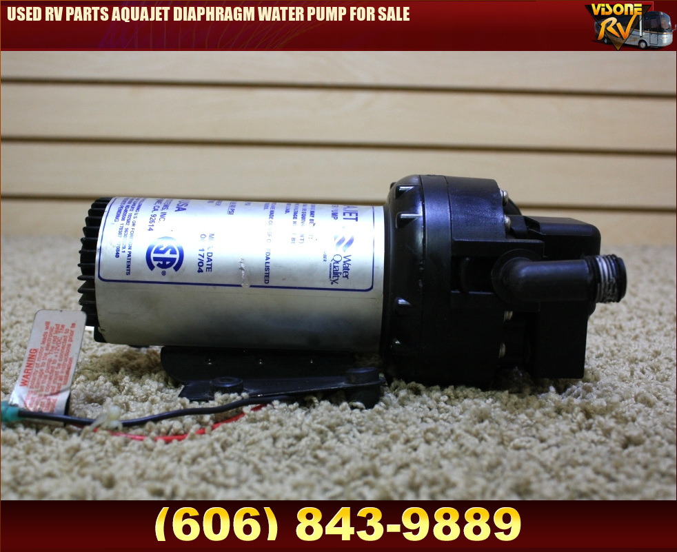 RV Components USED RV PARTS AQUAJET DIAPHRAGM WATER PUMP FOR SALE