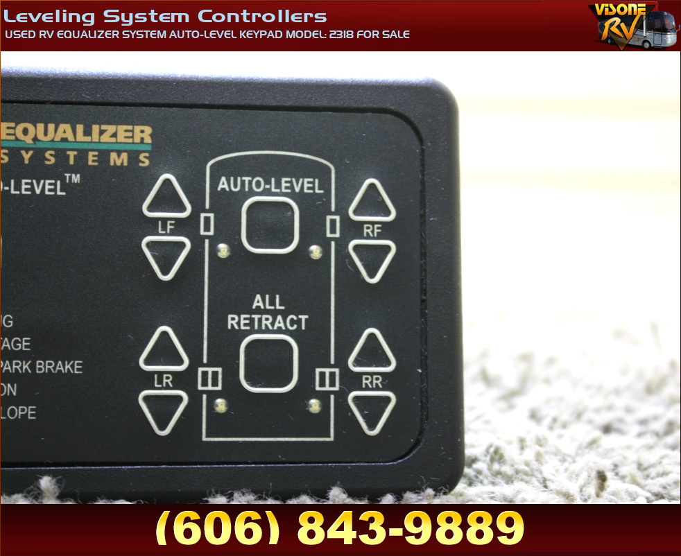 RV Components USED RV EQUALIZER SYSTEM AUTOLEVEL KEYPAD MODEL 2318
