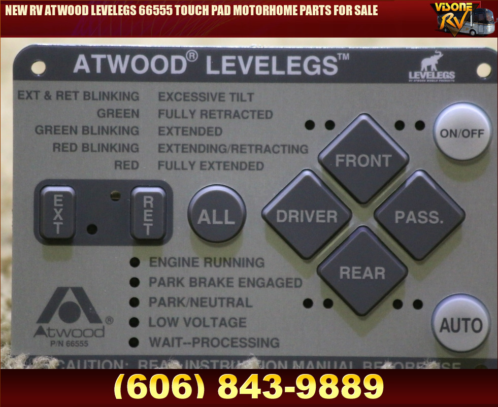 RV Components NEW RV ATWOOD LEVELEGS 66555 TOUCH PAD MOTORHOME PARTS