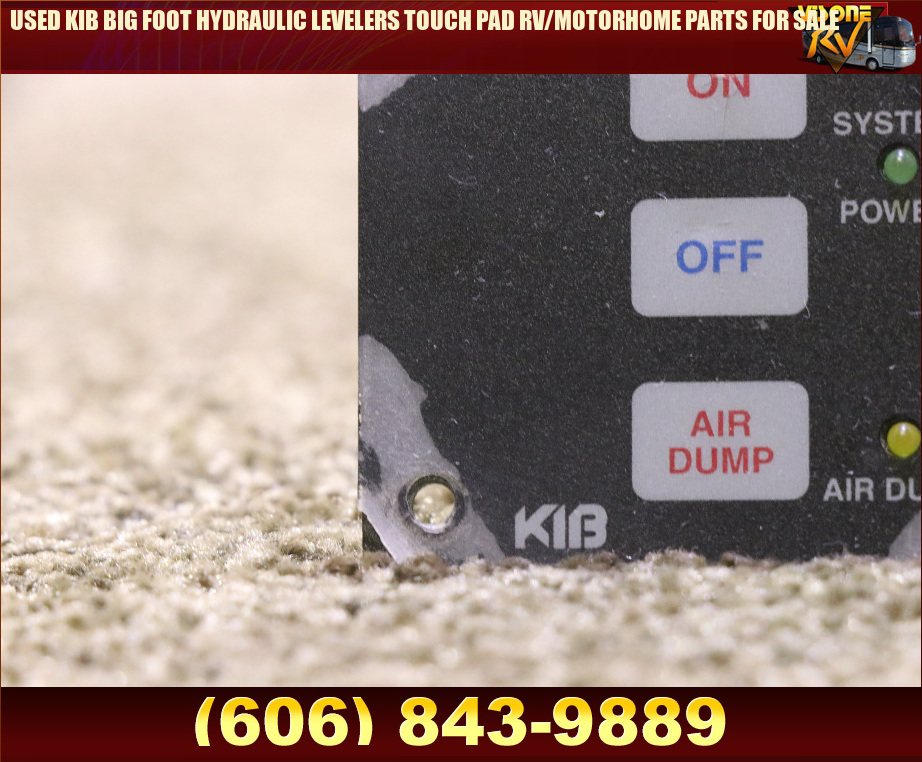 RV Components USED KIB BIG FOOT HYDRAULIC LEVELERS TOUCH PAD RV