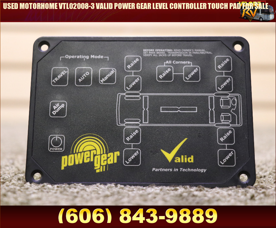 RV Components USED MOTORHOME VTL020083 VALID POWER GEAR LEVEL