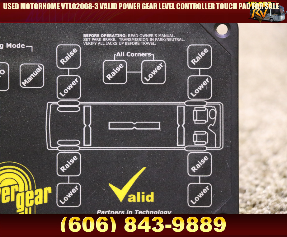 RV Components USED MOTORHOME VTL020083 VALID POWER GEAR LEVEL