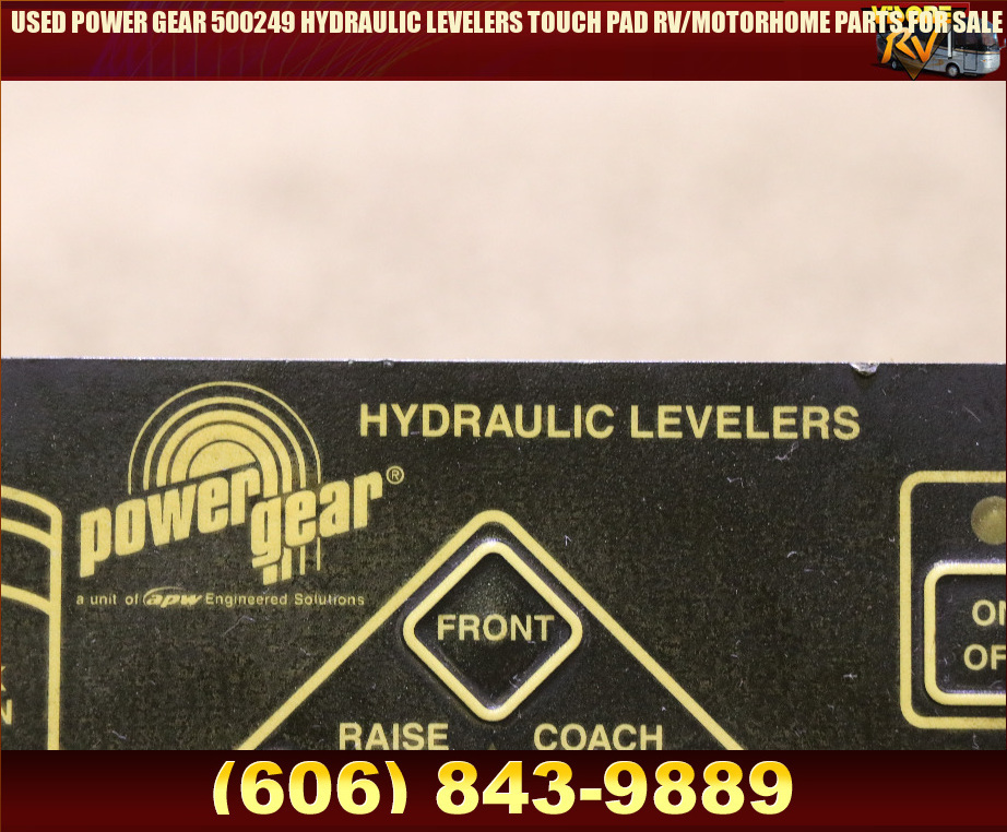 RV Components USED POWER GEAR 500249 HYDRAULIC LEVELERS TOUCH PAD RV
