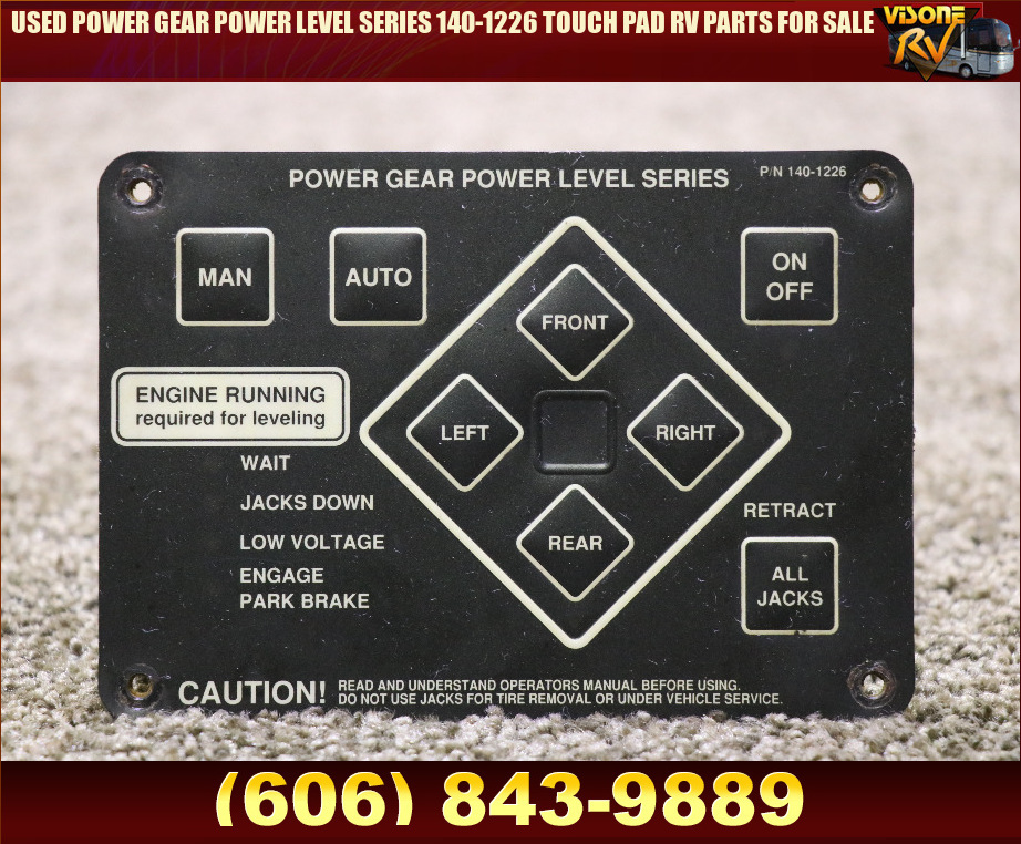 RV Components USED POWER GEAR POWER LEVEL SERIES 1401226 TOUCH PAD RV