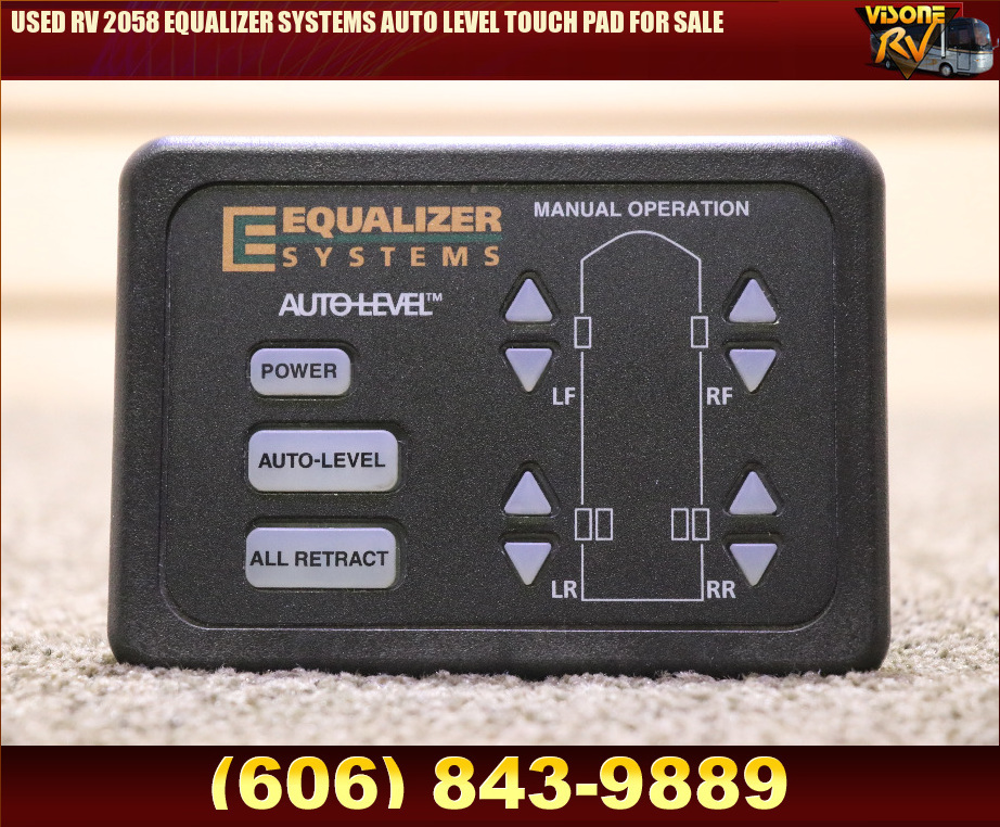 RV Components USED RV 2058 EQUALIZER SYSTEMS AUTO LEVEL TOUCH PAD FOR