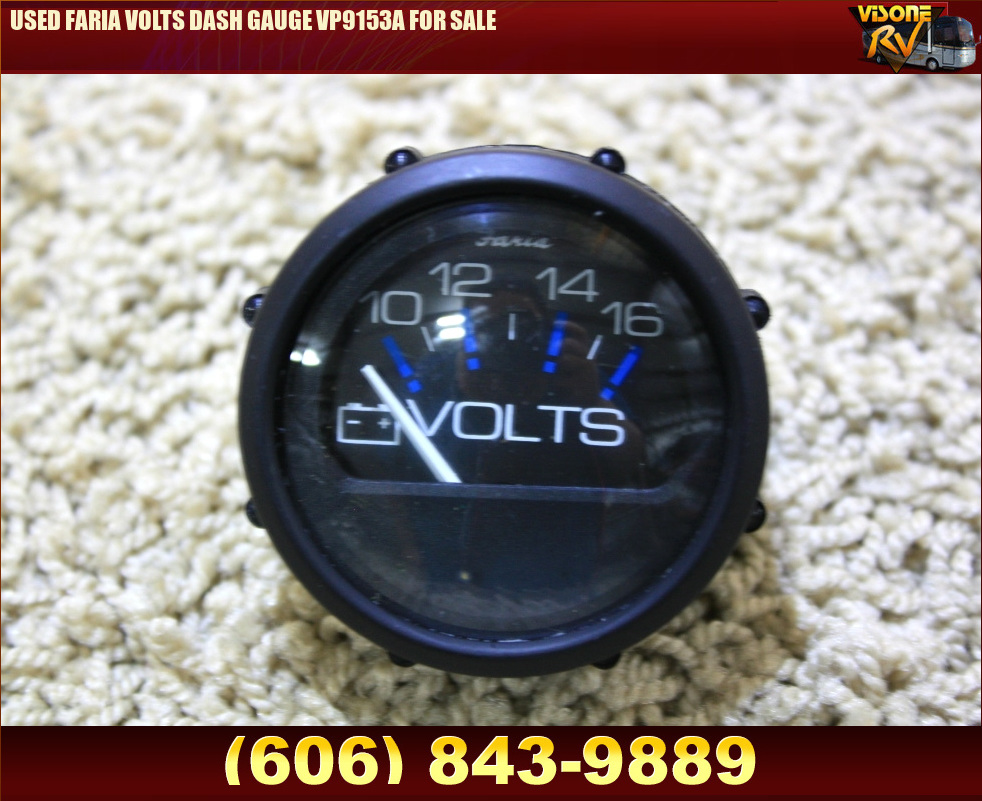 RV Components USED FARIA VOLTS DASH GAUGE VP9153A FOR SALE Motorhome