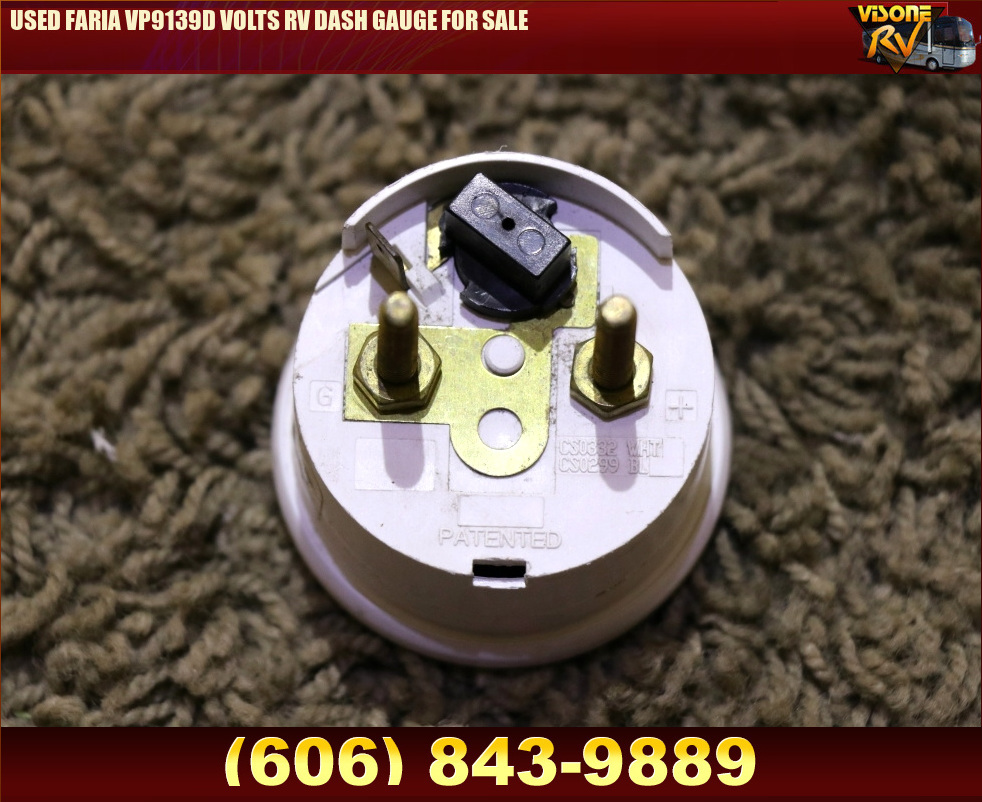 RV Components USED FARIA VP9139D VOLTS RV DASH GAUGE FOR SALE Motorhome