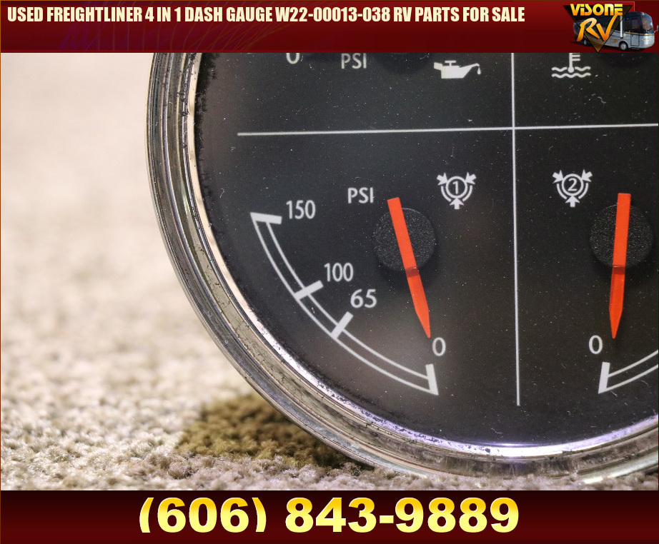 RV Components USED FREIGHTLINER 4 IN 1 DASH GAUGE W2200013038 RV