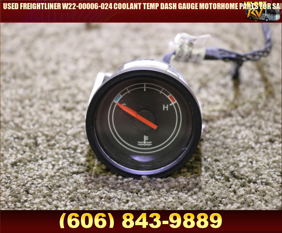 RV Components USED FREIGHTLINER W2200006024 COOLANT TEMP DASH GAUGE