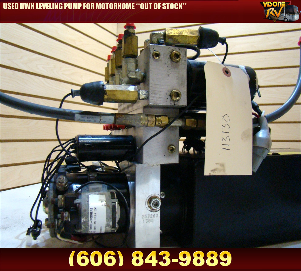 RV Components USED HWH LEVELING PUMP FOR MOTORHOME **OUT OF STOCK