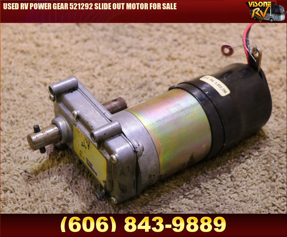 RV Components USED RV POWER GEAR 521292 SLIDE OUT MOTOR FOR SALE Power