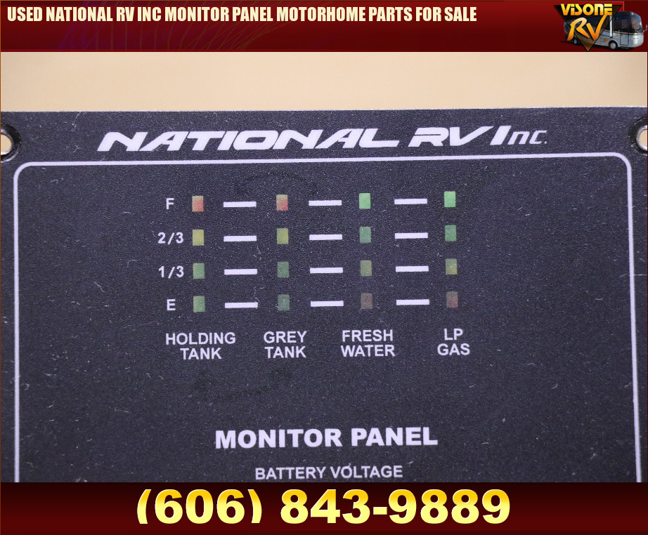 RV Components USED NATIONAL RV INC MONITOR PANEL MOTORHOME PARTS FOR