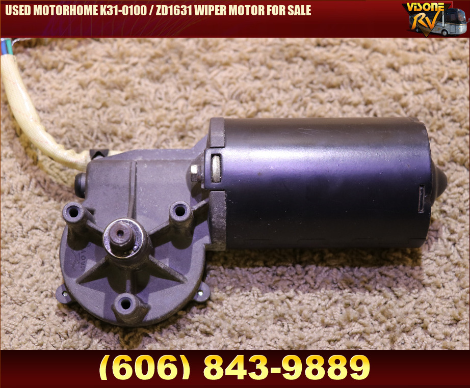 RV Components USED MOTORHOME K310100 / ZD1631 WIPER MOTOR FOR SALE RV