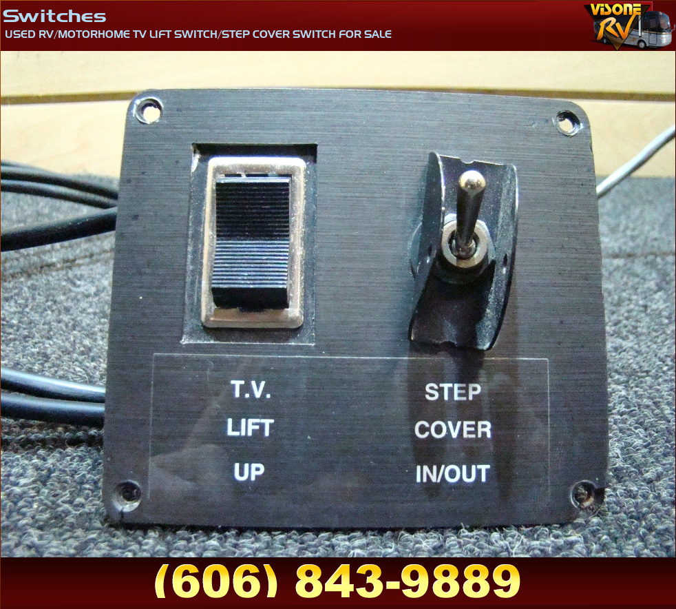 RV Components USED RV/MOTORHOME TV LIFT SWITCH/STEP COVER SWITCH FOR