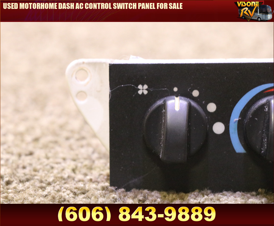 RV Components USED MOTORHOME DASH AC CONTROL SWITCH PANEL FOR SALE