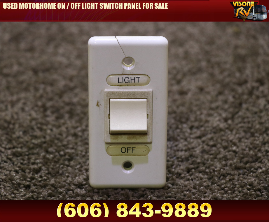 RV Components USED MOTORHOME ON / OFF LIGHT SWITCH PANEL FOR SALE