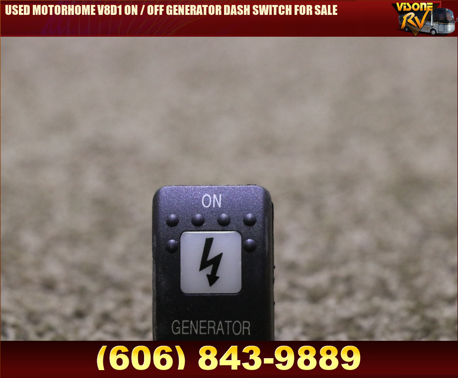 RV Components USED MOTORHOME V8D1 ON / OFF GENERATOR DASH SWITCH FOR ...