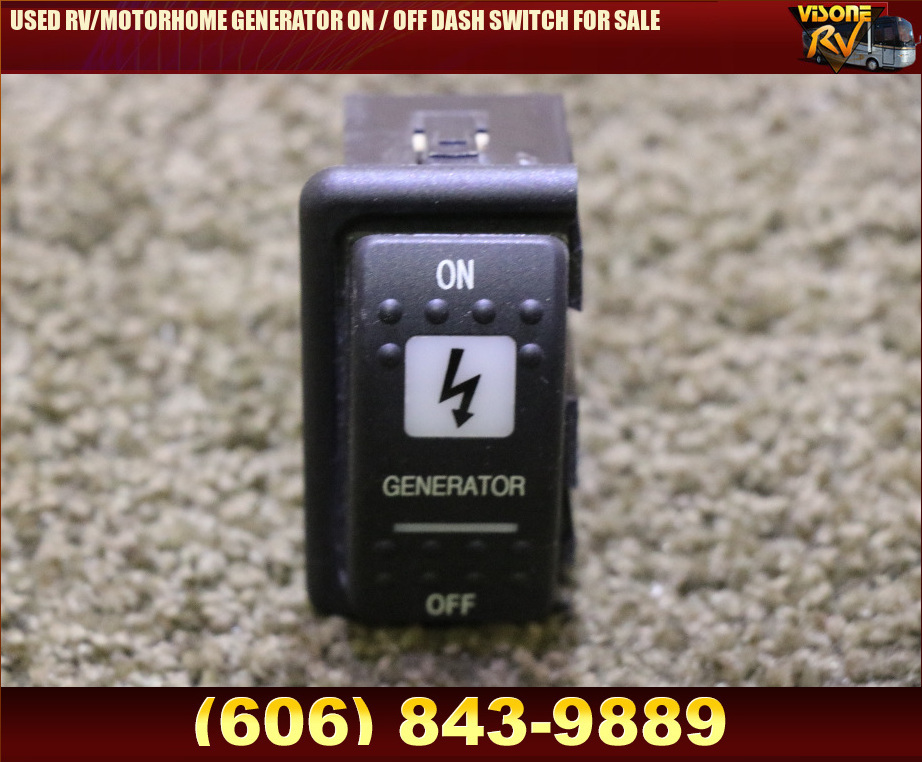 RV Components USED RV/MOTORHOME GENERATOR ON / OFF DASH SWITCH FOR SALE ...