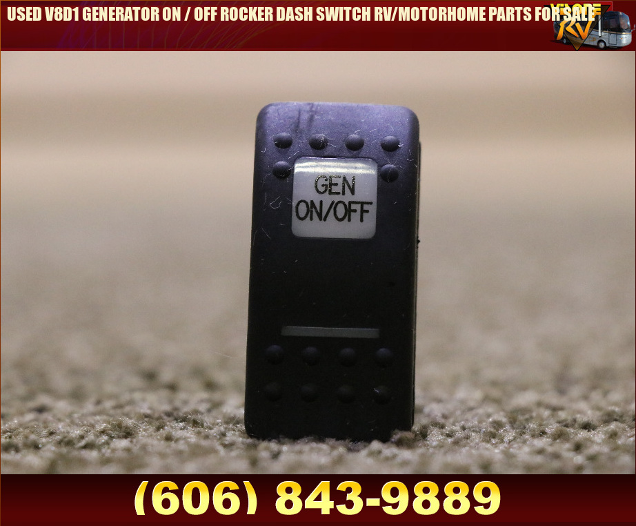 RV Components USED V8D1 GENERATOR ON / OFF ROCKER DASH SWITCH RV ...