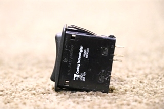 USED BLACK ROCKER DASH SWITCH L18D1 RV/MOTORHOME PARTS FOR SALE