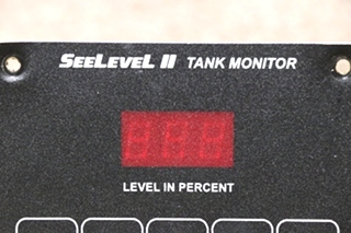 USED SEELEVEL II TANK MONITOR PANEL MOTORHOME PARTS FOR SALE