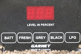USED SEELEVEL II TANK MONITOR PANEL MOTORHOME PARTS FOR SALE