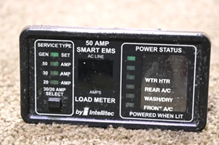 USED INTELLITEC 00-00903-150 50 AMP SMART EMS DISPLAY PANEL MOTORHOME PARTS FOR SALE