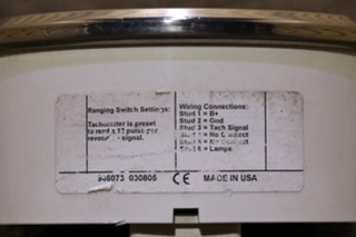 USED 946073 TACHOMETER DASH GAUGE RV PARTS FOR SALE