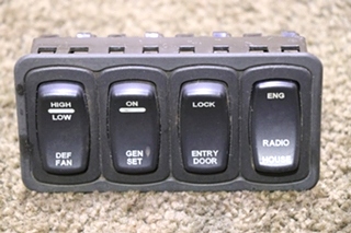 USED MOTORHOME 4 SWITCH DASH PANEL FOR SALE