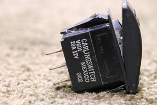 USED BLACK ROCKER SWITCH V6D1 RV/MOTORHOME PARTS FOR SALE