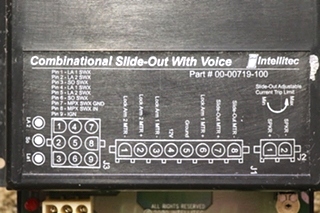 USED INTELLITEC COMBINATIONAL SLIDE OUT WITH VOICE 00-00719-100 RV/MOTORHOME PARTS FOR SALE