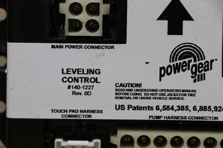 USED POWER GEAR 140-1227 LEVELING CONTROL MODULE MOTORHOME PARTS FOR SALE