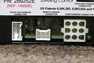 USED MOTORHOME LIPPERT 289252E 4 POINT HYDRAULIC LEVELING CONTROL FOR SALE