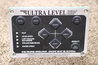 USED ULTRA LEVEL HYDRAULIC LEVELING SYSTEM TOUCH PAD 12594A RV/MOTORHOME PARTS FOR SALE