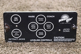 USED POWER GEAR 500456 LEVELING CONTROLS TOUCH PAD MOTORHOME PARTS FOR SALE