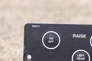 USED RV/MOTORHOME POWER GEAR LEVELING CONTROLS TOUCH PAD 500731 FOR SALE