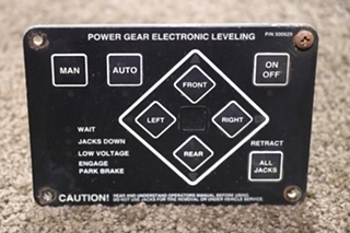 USED POWER GEAR 500629 ELECTRONIC LEVELING TOUCH PAD MOTORHOME PARTS FOR SALE