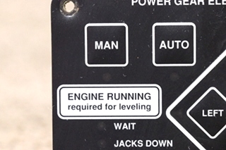 USED POWER GEAR ELECTRONIC LEVELING TOUCH PAD 140-1226 RV/MOTORHOME PARTS FOR SALE