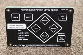 USED RV 140-1226 POWER GEAR ELECTRONIC LEVELING TOUCH PAD FOR SALE