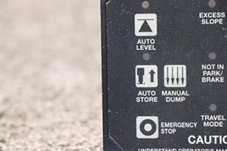 USED HWH COMPUTERIZED LEVELING TOUCH PAD RV PARTS FOR SALE