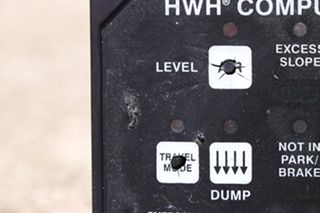 USED RV HWH COMPUTERIZED LEVELING TOUCH PAD FOR SALE