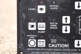 USED RV HWH COMPUTERIZED LEVELING TOUCH PAD FOR SALE