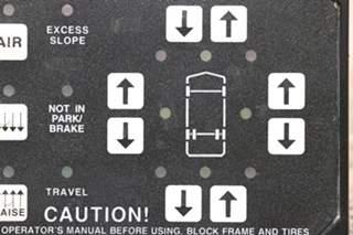 USED MOTORHOME HWH COMPUTERIZED LEVELING TOUCH PAD FOR SALE