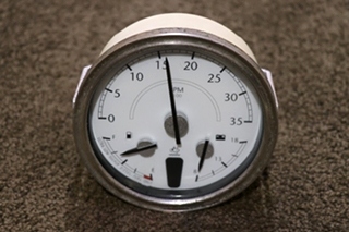 USED RV/MOTORHOME 3 IN 1 TACH / FUEL / VOLT DASH GAUGE W22-00012-036 FOR SALE