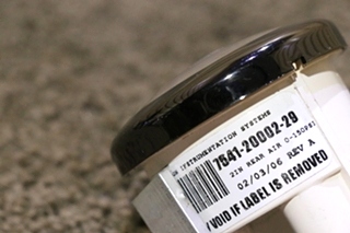 USED 7541-20002-29 REAR AIR DASH GAUGE RV PARTS FOR SALE