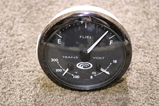 USED MEDALLION 3 IN 1 7544-20001-29 FUEL / TRANS / VOLT DASH GAUGE MOTORHOME PARTS FOR SALE