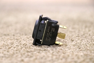 USED BLACK ROCKER 0862-0105 SWITCH MOTORHOME PARTS FOR SALE