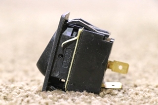 USED RV 0852-0113 BLACK ROCKER SWITCH FOR SALE