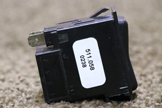 USED FAST IDLE DASH SWITCH 511.058 RV/MOTORHOME PARTS FOR SALE
