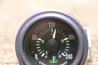 USED STEWART WARNER ENG TEMP DASH GAUGE RV/MOTORHOME PARTS FOR SALE